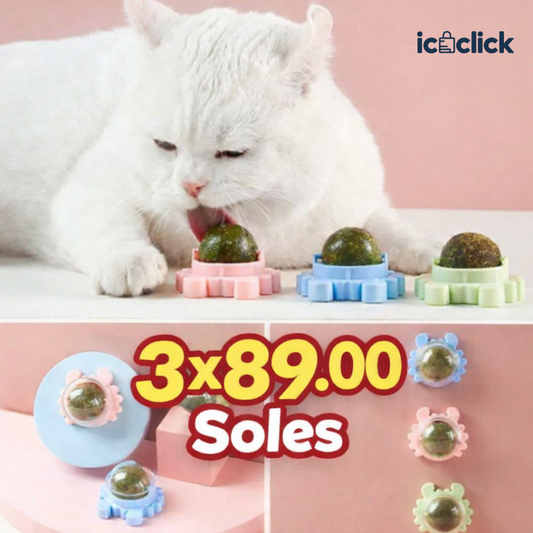 JUGUETE BOLA RELAJANTE PARA GATOS X3